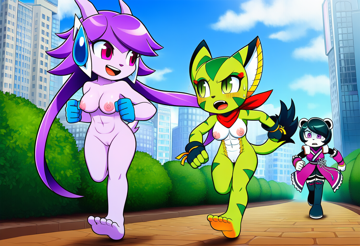carol tea, neera li, and sash lilac (freedom planet and etc) directed by boxen549