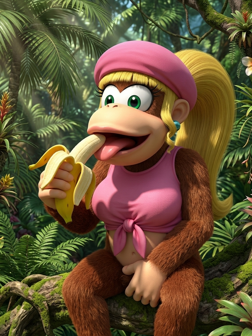 dixie kong (donkey kong (series) and etc)