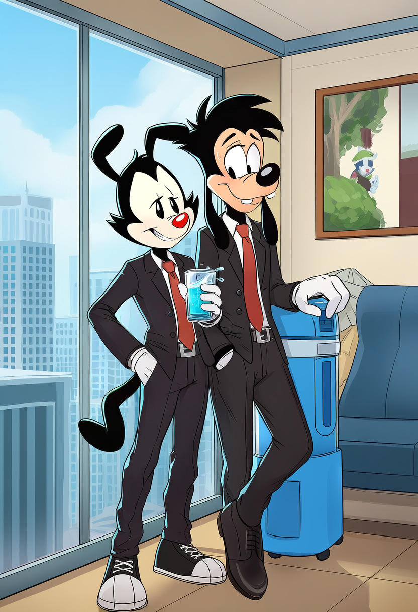 max goof and yakko warner (warner brothers and etc) directed by boxen549