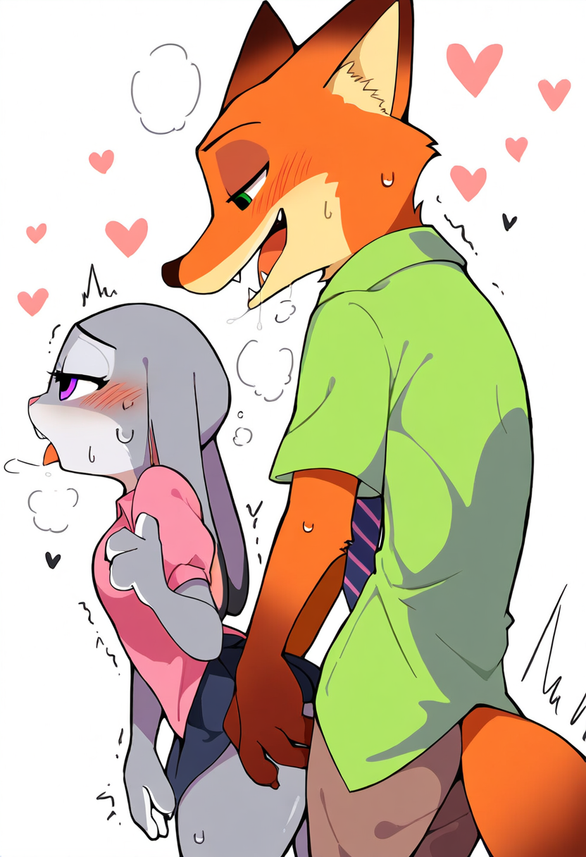 judy hopps and nick wilde (zootopia and etc) directed by tundra96