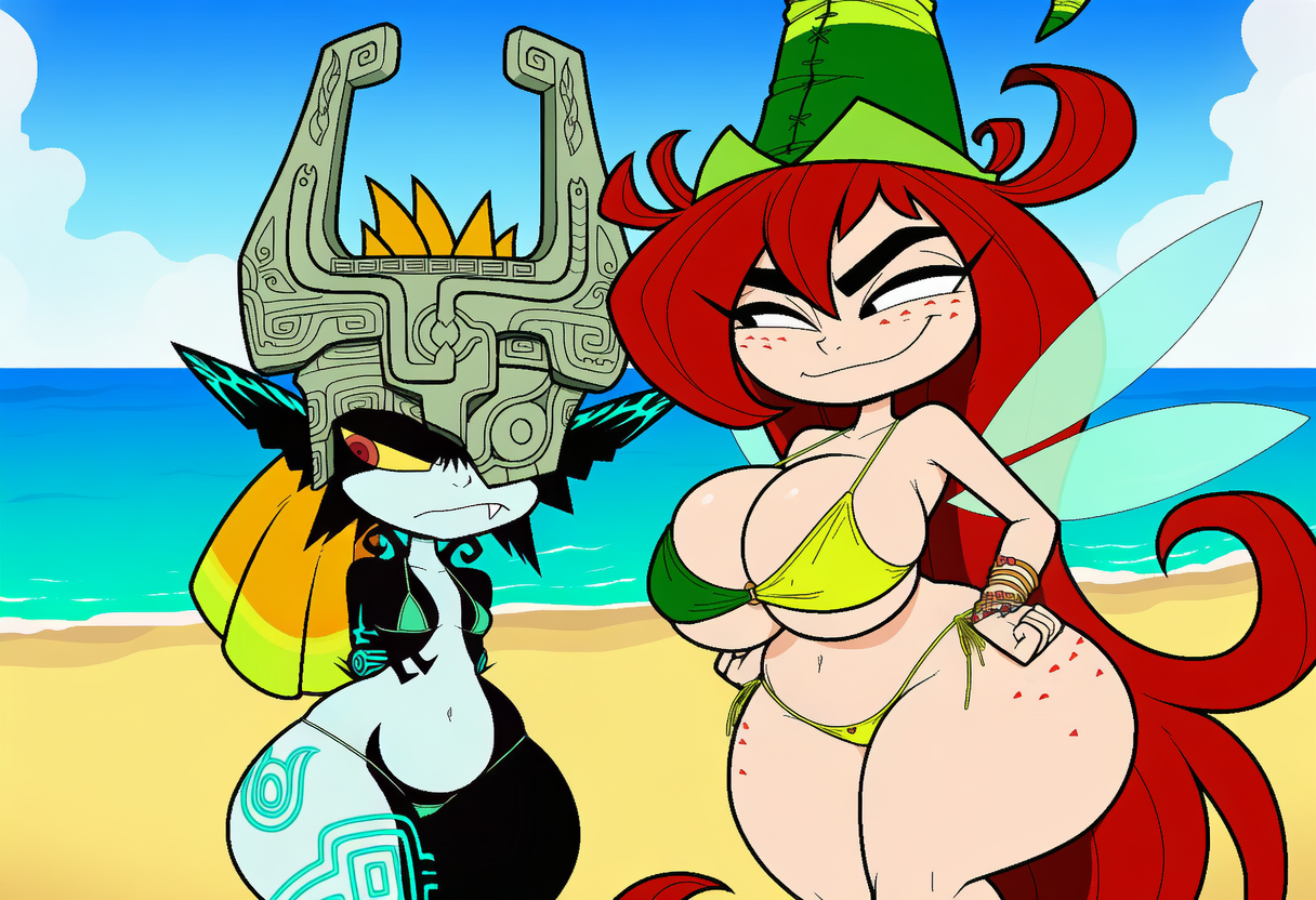 betilla and midna (the legend of zelda twilight princess and etc) directed by boxen549