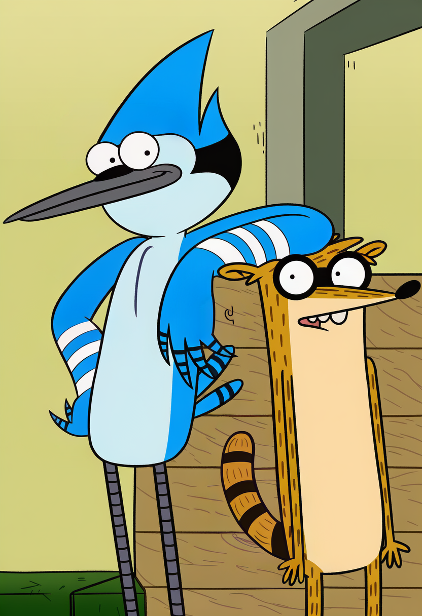 mordecai and rigby (cartoon network and etc) directed by boxen549