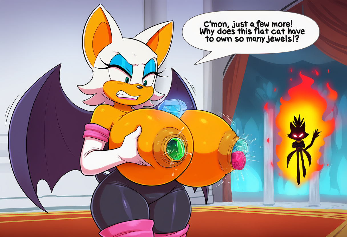 blaze the cat and rouge the bat (sonic the hedgehog (series) and etc) directed by boxen549