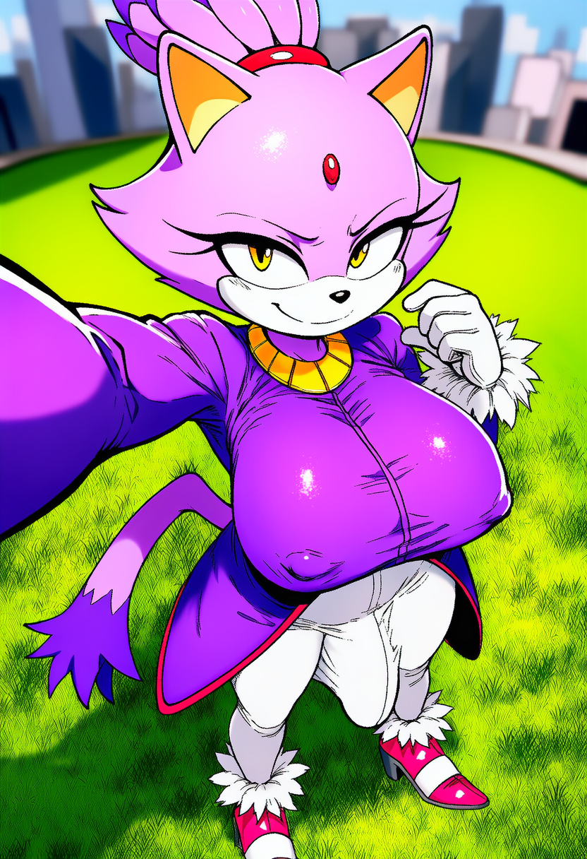 blaze the cat (sonic the hedgehog (series) and etc) directed by boxen549