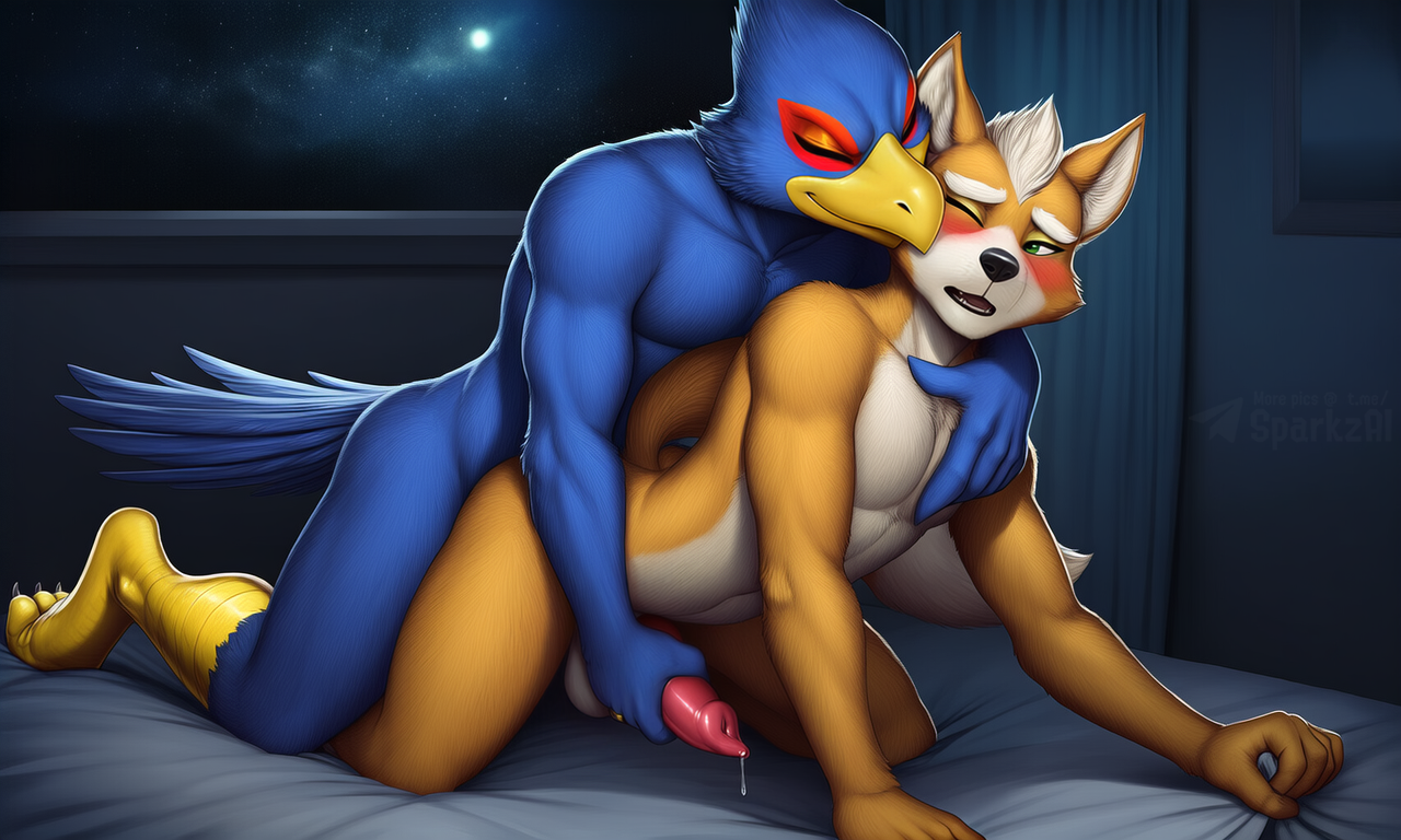 falco lombardi and fox mccloud (nintendo and etc) directed by sergalbutt