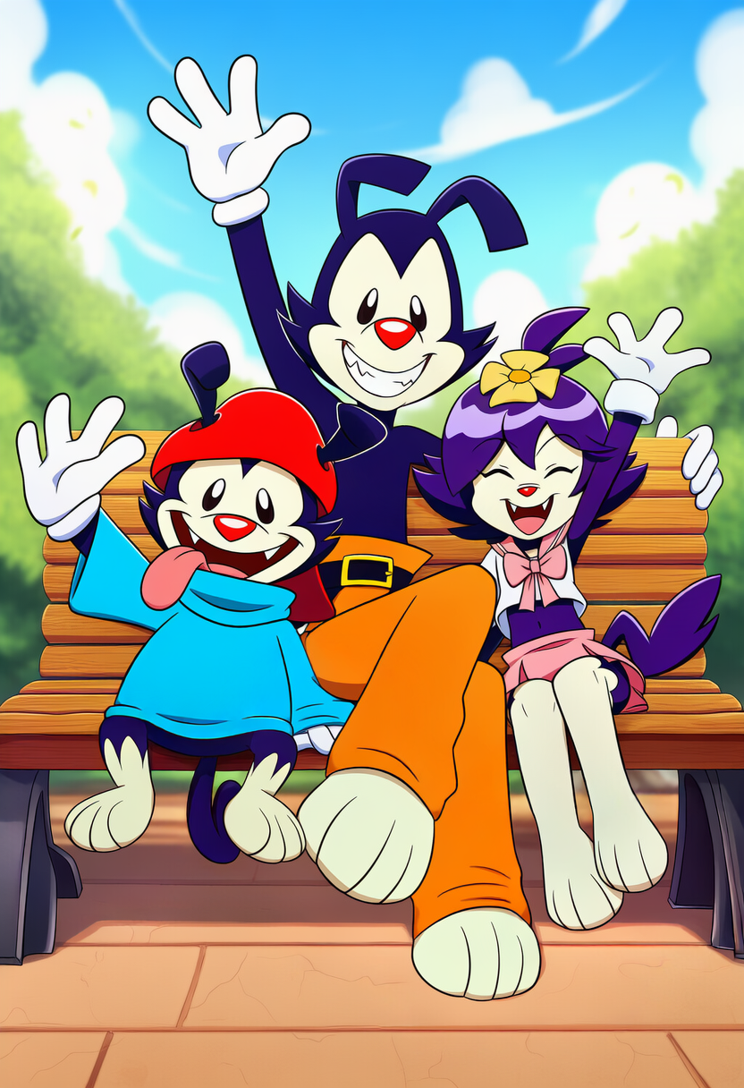 dot warner, wakko warner, and yakko warner (warner brothers and etc) directed by boxen549
