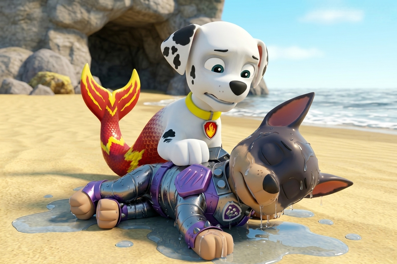 claw and marshall (paw patrol)