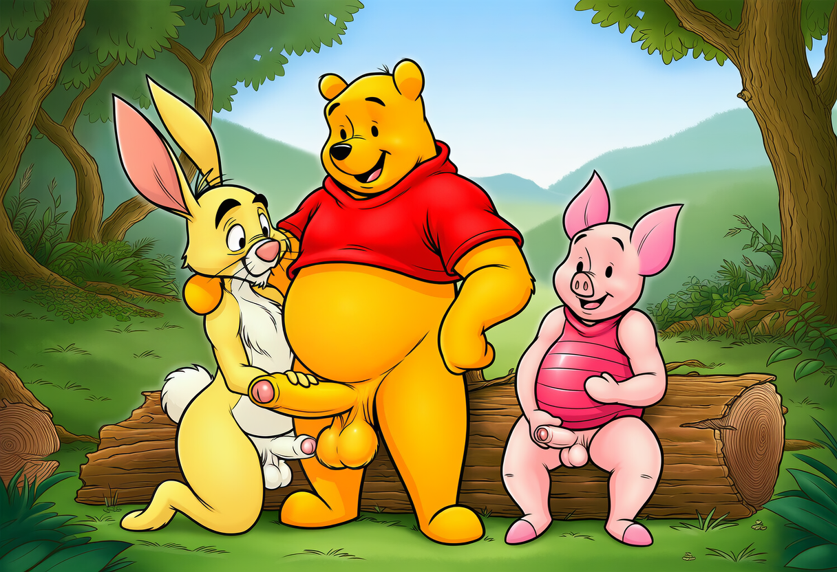 piglet, pooh bear, and rabbit (winnie the pooh (franchise) and etc) directed by boxen549