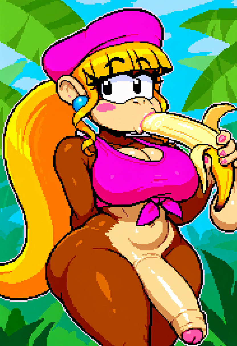dixie kong (donkey kong (series) and etc) directed by boxen549