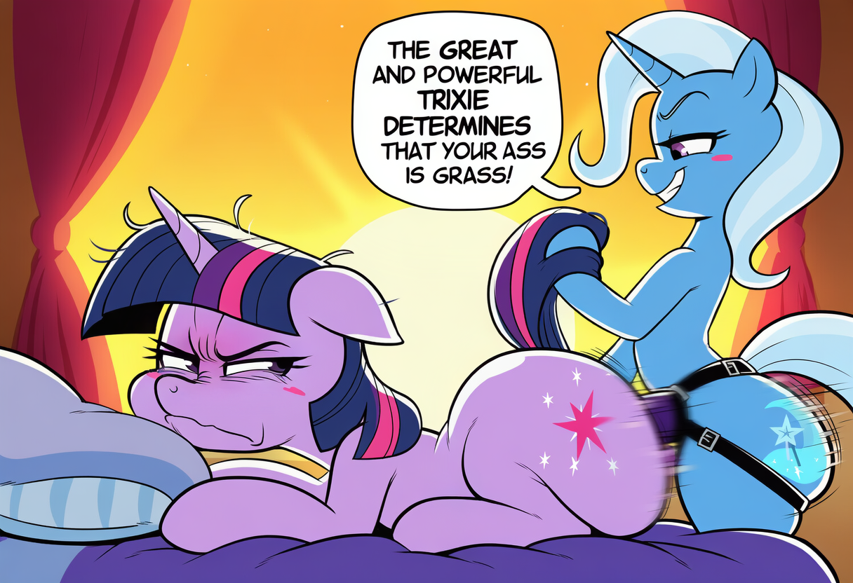 trixie and twilight sparkle (friendship is magic and etc) directed by boxen549