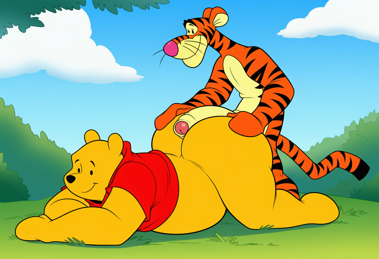 pooh bear and tigger (winnie the pooh (franchise) and etc) directed by boxen549