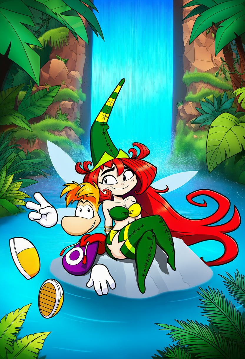 betilla and rayman (rayman (series) and etc) directed by boxen549