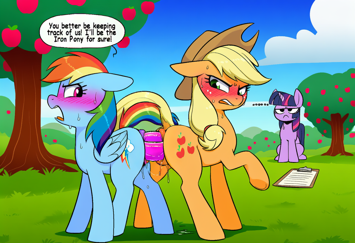 applejack, rainbow dash, and twilight sparkle (friendship is magic and etc) directed by boxen549