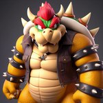 anthro bowser clothing jacket leather leather_clothing leather_jacket leather_topwear male solo topwear