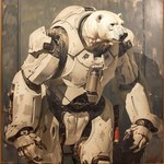 anthro machine male power_armor solo bahufaru dexter_cullen_(bahufaru) mammal polar_bear ursid ursine