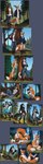 4_toes all_fours animal_genitalia animal_penis anthro balls bernard_diego_francisco_de_la_remedios_santiago_crispiniano_(mercrantos) blue_eyes bodily_fluids bottomwear butt canine_genitalia canine_penis clothing countershading crossed_arms denim denim_clothing duo feet flexing fluffy fluffy_tail fur genital_fluids genitals green_eyes grey_body grey_fur gun hand_on_hip jacket jeans knot leather leather_clothing leather_jacket leather_topwear looking_at_another lying male male/male nude one_leg_up orange_body orange_fur outside pants pawpads paws penis plant pose precum presenting raised_leg ranged_weapon reclining roland_(mercrantos) shirtless smile taking_picture toes topwear tree underwear weapon white_body white_fur mercrantos canid canine canis fox mammal wolf absurd_res hi_res