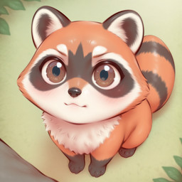 black_body black_fur black_nose blush brown_body brown_eyes brown_fur feet feral fur high-angle_view leg_markings looking_at_viewer male markings multicolored_body multicolored_fur orange_body orange_fur outside ring_(marking) socks_(marking) solo striped_markings striped_tail stripes tail tail_markings toes tuft white_body white_fur towersmash mammal procyonid raccoon hi_res