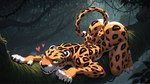 <3 anthro arched_back ass_up back_dimples big_butt black_eyes branch breasts breath breath_cloud butt claws curvy_figure depth_of_field digitigrade disney fangs female front_view fur green_sclera high-angle_view in_tree jungle looking_at_viewer looking_up lying motion_lines multicolored_body multicolored_fur nude nude_female on_branch on_front orange_body orange_fur outside plant pupils sharp_teeth slit_pupils solo spots spotted_body spotted_fur tail tail_motion teeth teeth_showing tree vines voluptuous whiskers white_body white_fur wide_hips joe420 tarzan_(disney) sabor felid leopard mammal pantherine 16:9 2025 alternate_version_at_source full-length_portrait hi_res portrait widescreen