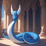 coiled_up coiling desert female feral horn living_tail pillar serpent snake_snout snake_tail solo stone_building stone_floor unusual_anatomy unusual_tail matt3985_(director) phazon dragonair generation_1_pokemon pokemon_(species) reptile scalie snake hi_res