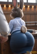 anthro big_breasts big_butt book bottomwear breasts bubble_butt butt butt_slap clothing curvaceous curvy_figure disney female huge_breasts huge_butt jiggling mature_female pattern_clothing pattern_shirt pattern_topwear pencil_skirt plaid plaid_clothing plaid_shirt plaid_topwear shirt skirt slap solo topwear voluptuous vlrgromns zootopia bonnie_hopps human lagomorph leporid mammal rabbit animated webm