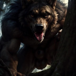 animal_genitalia anthro ball_tuft balls black_body black_lips black_nose black_skin crouching depth_of_field ears_up forest genitals hand_on_ground imminent_rape inner_ear_fluff intense_gaze lips looking_at_viewer low-angle_view male plant sheath solo tree tuft yellow_eyes keebler canid canine mammal werecanid werecanine werecreature werewolf animated short_playtime webm