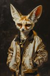 anthro brown_eyes clothing coat jewelry male necklace solo streetwear topwear bahufaru kafeel_scirocco_(bahufaru) canid canine fennec fox mammal hi_res