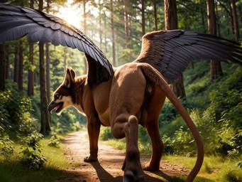 anus beak digitigrade feathers female feral forest fur genitals lens_flare light light_beam looking_at_viewer looking_back looking_back_at_viewer nipples paws plant pussy quadruped solo sunbeam sunlight teats tree walking walking_away wings jelloponies silverlynx avian gryphon mythological_avian animated short_playtime webm