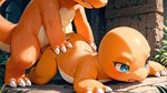 blue_eyes bodily_fluids claws duo fangs female feral from_behind_position light male male/female orange_body pinned pokemon sex sunlight tears toe_claws tongue labyrias_(director) charmander charmeleon generation_1_pokemon pokemon_(species) scalie