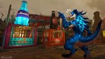 2_horns anthro blue_body blue_eyes bottle claws container dripping excited gesture glowing hand_gesture horn male nude open_mouth outside pointing scales solo spikes spikes_(anatomy) tail teeth text tongue tongue_out sergalbutt fallout fallout_76 deathclaw goo_creature reptile scalie hi_res signature url widescreen