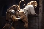 anal anthro backsack balls butt clothed clothing duo genitals male male/male oral partially_clothed rimming sex hyperion felid lion mammal pantherine