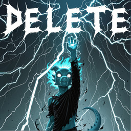 5_fingers ambiguous_gender anthro blue_body claws clothed clothing electricity electricity_manipulation elemental_manipulation female fingers glowing glowing_eyes glowing_hair hair horn light lightning looking_at_viewer magic magic_user no_pupils raised_arm scales shirt solo tail text topwear torn_clothing torn_shirt torn_topwear denatural kobold reptile scalie 1:1 cover cover_art english_text hi_res lighting