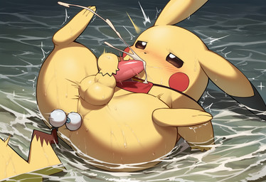 anal anal_beads anal_beads_in_ass anal_masturbation anal_penetration animal_genitalia animal_penis anus asian_clothing autofellatio balls blush bodily_fluids butt chinese_clothing clothing cum cum_in_mouth cum_in_own_mouth cum_in_self cum_inside cum_on_body cum_on_face cum_on_own_face cum_on_self cumshot dipstick_ears dudou ear_markings east_asian_clothing ejaculation erection facial_markings feet feral fur genital_fluids genitals head_markings lying male male_penetrated markings masturbation multicolored_ears object_in_ass on_back oral oral_masturbation oral_penetration orgasm partially_submerged penetration penile penile_masturbation penis perineum sex_toy sex_toy_in_ass sex_toy_insertion solo spread_legs spreading tail tapering_penis toying_self water yellow_balls yellow_body yellow_fur jomisa nintendo pokemon generation_1_pokemon mammal pikachu pokemon_(species) rodent