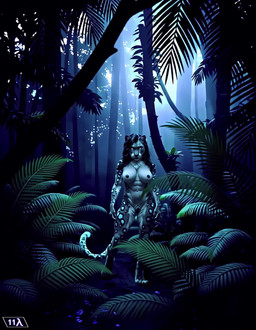 abs anthro big_breasts black_hair black_nipples blue_eyes breasts chest_tuft claws cleft_of_venus dark_background digitigrade duo erect_nipples female fluffy_fur fog forest fur genitals grey_body grey_fur hair intense_gaze jungle love male male/female messy_hair muscular nipples plant purring pussy realistic realistic_fur realistic_lighting roaring solo sound_warning spots tail tree tuft white_body white_fur 11-lambda felid leopard mammal pantherine animated hi_res high_framerate huge_filesize short_playtime webm