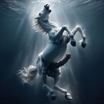 asphyxiation balls bing_image_creator death drowning equine_genitalia erection feral flared_penis genitals gore male panicking penis realistic solo stable_diffusion underwater water white_body eclipsetheorca equid equine horse mammal detailed hi_res