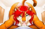 anthro bedroom breasts butt clothing female first_person_view male male/female male_pov oral panties prehistoric_species underwear kitti_belle felid mammal saber-toothed_tiger hi_res