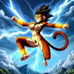 angry anthro breasts cloud female flying genitals mountains nipples pubes pussy solo thunderstorm haplorhine mammal monkey primate saiyan