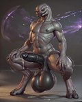 anthro balls big_balls big_penis genitals grey_body huge_balls hyper hyper_balls hyper_genitalia male muscular muscular_male nude penis solo anonymous_director alien sangheili hi_res tagme