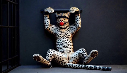 animal_genitalia animal_pussy anus anus_lick arms_above_head ball_gag bdsm blindfold blindfolded bodily_fluids bondage bound close-up cuff_(restraint) cunnilingus dripping dungeon duo fellatio female feral forced_spreading fur gag genital_fluids genitals licking male male/female multiple_angles muzzle_(object) oral orgasm pawpads paws penile pussy pussy_juice pussy_juice_drip pussy_juice_string restraints sex shackled_to_wall shackles sitting spread_legs spreading tongue tongue_out upright_feral vaginal ocillet felid leopard mammal pantherine tiger animated huge_filesize long_playtime webm