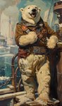 anthro boat bottomwear clothing cloud coat ice male sailing_boat sailing_watercraft sea ship smile smiling_at_viewer snow solo topwear torn_bottomwear torn_clothing vehicle water watercraft bahufaru dexter_cullen_(bahufaru) mammal polar_bear ursid ursine hi_res