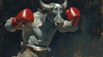 anthro boxing boxing_gloves clothed clothing dramatic_lighting handwear male muscular solo solo_focus sport topless bahufaru balus_bubalis bovid bovine mammal true_buffalo water_buffalo portrait