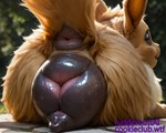 animal_genitalia animal_pussy anus big_anus big_pussy brown_body brown_eyes brown_fur butt canine_genitalia canine_pussy female feral fur genitals huge_anus hyper hyper_genitalia hyper_pussy mottled mottled_genitalia mottled_pussy presenting presenting_hindquarters presenting_pussy pussy quadruped raised_tail solo rudderbuttai(director) nintendo pokemon eevee generation_1_pokemon pokemon_(species) hi_res