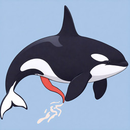 animal_genitalia animal_penis bing_image_creator blue_background bodily_fluids cetacean_genitalia cetacean_penis cum ejaculation feral fin fluke genital_fluids genitals male penis simple_background solo tail tapering_penis toony eclipsetheorca cetacean delphinoid mammal marine oceanic_dolphin orca toothed_whale absurd_res hi_res stable_diffusion