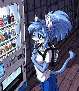 Rating: s
ID: 116448
Date: 2025-07-16 15:08:01 -0400
Status: active
Score: 4
1990s abandoned_building absurd_res anthro backpack blue_body blue_eyes blue_fur blue_hair bottomwear clothing felid feline female fluffy fur hair hand_on_chest harness hi_res high-angle_view holo_(director) mammal pants portrait sega shirt sidelocks solo solo_focus t-shirt three-quarter_portrait topwear post #116448
