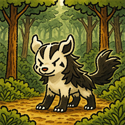 claws day feral forest plant red_nose solo standing tree thedavid nintendo pokemon generation_3_pokemon mightyena pokemon_(species) hi_res