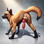 anatomically_correct anatomically_correct_genitalia anatomically_correct_penis animal_genitalia animal_penis canine_penis feral genitals male penis puphole solo canid canine canis domestic_dog mammal