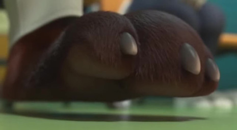 anthro bottomwear close_up clothed clothing duo feet female foot_focus male male/female multicolored_body pawpads paws pink_clothing pink_topwear sora_2 toes topwear shut_up_and_watch disney zootopia judy_hopps nick_wilde canid canine fox lagomorph leporid mammal rabbit animated short_playtime webm