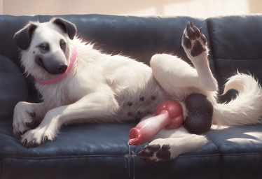 animal_genitalia animal_penis balls beauty_mark big_balls black_balls black_claws black_ears black_nipples black_pawpads black_sofa blue_eyes bodily_fluids canine_genitalia canine_penis claws collar curled_tail feral floppy_ears fur furniture genital_fluids genitals knot large_balls looking_at_viewer lying lying_on_sofa male multi_nipple nipples on_side on_sofa pawpads paws penis pink_collar precum presenting presenting_penis raised_leg short_tail side_view smile smiling_at_viewer sofa solo white_body white_fur polar_(director) canid canine canis domestic_dog kangal livestock_guardian_dog mammal molosser mountain_dog pastoral_dog