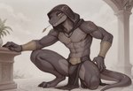 anklet anthro bottomwear bracelet bulge clothed clothing genital_outline hood jewelry light living_tail loincloth male markings multicolored_body necklace penis_outline presenting serpentine snake_snout snake_tail solo solo_focus tribal tribal_clothing tribal_jewelry two_tone_body unusual_anatomy unusual_tail aithayi cobra reptile scalie snake 2025 2:3 colorful detailed digital_media_(artwork) hi_res lighting shaded signature soft_shading story watermark widescreen