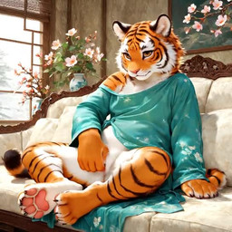 4_toes 5_fingers anthro bottomless clothed clothing feet female fingering fingers fur furniture genitals masturbation multicolored_body multicolored_fur no_underwear on_sofa partially_clothed pussy sitting sitting_on_sofa sofa striped_body striped_fur stripes toes vaginal vaginal_fingering whisker_spots felid mammal pantherine tiger animated loop short_playtime webm