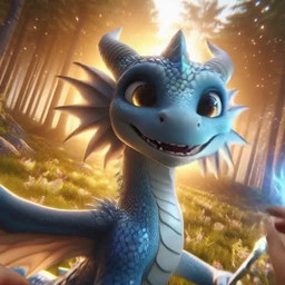 anthro big_eyes blue_body blue_scales duo female forest frill_(anatomy) horn licking looking_at_viewer looking_back male male/female melee_weapon mythology plant polearm scales spear sun tongue tongue_out tree weapon wings gtprox_(director) dragon human mammal mythological_creature mythological_scalie scalie animated short_playtime webm